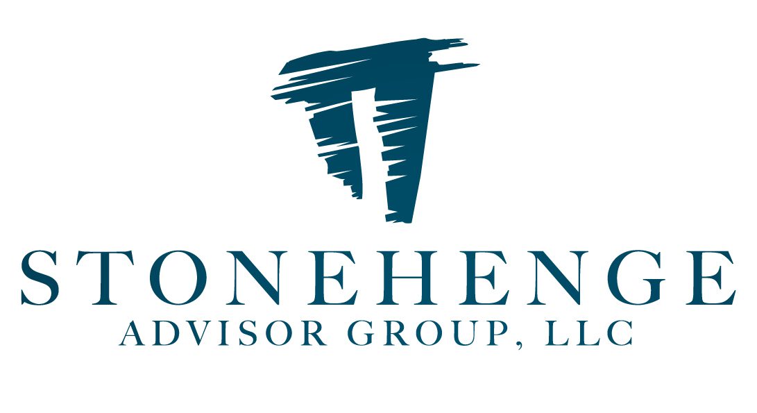 A blue and white logo of the onehenk advisor group.