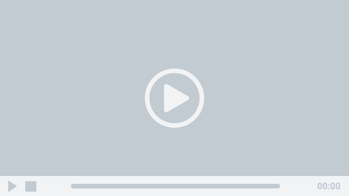 video player placeholder with a play button