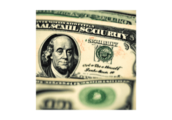 Working and Collecting Social Security Benefits Social Security on dollar bills