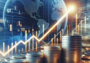 Investment Basics 101 A visual representation of a stock chart and coins symbolizing investment progress