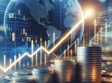 Investment Basics 101 A visual representation of a stock chart and coins symbolizing investment progress